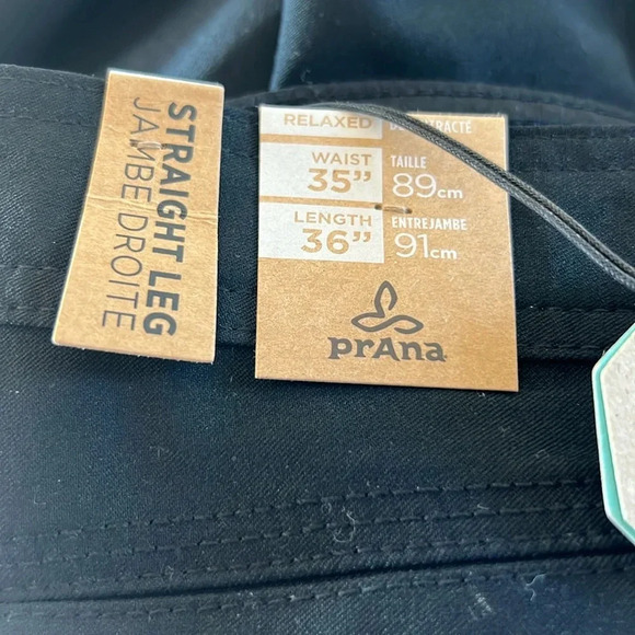 NWT Prana Men’s Brion Pant II Straight Leg Rezion Lightweight Size W 35” X 36” - Picture 6 of 13